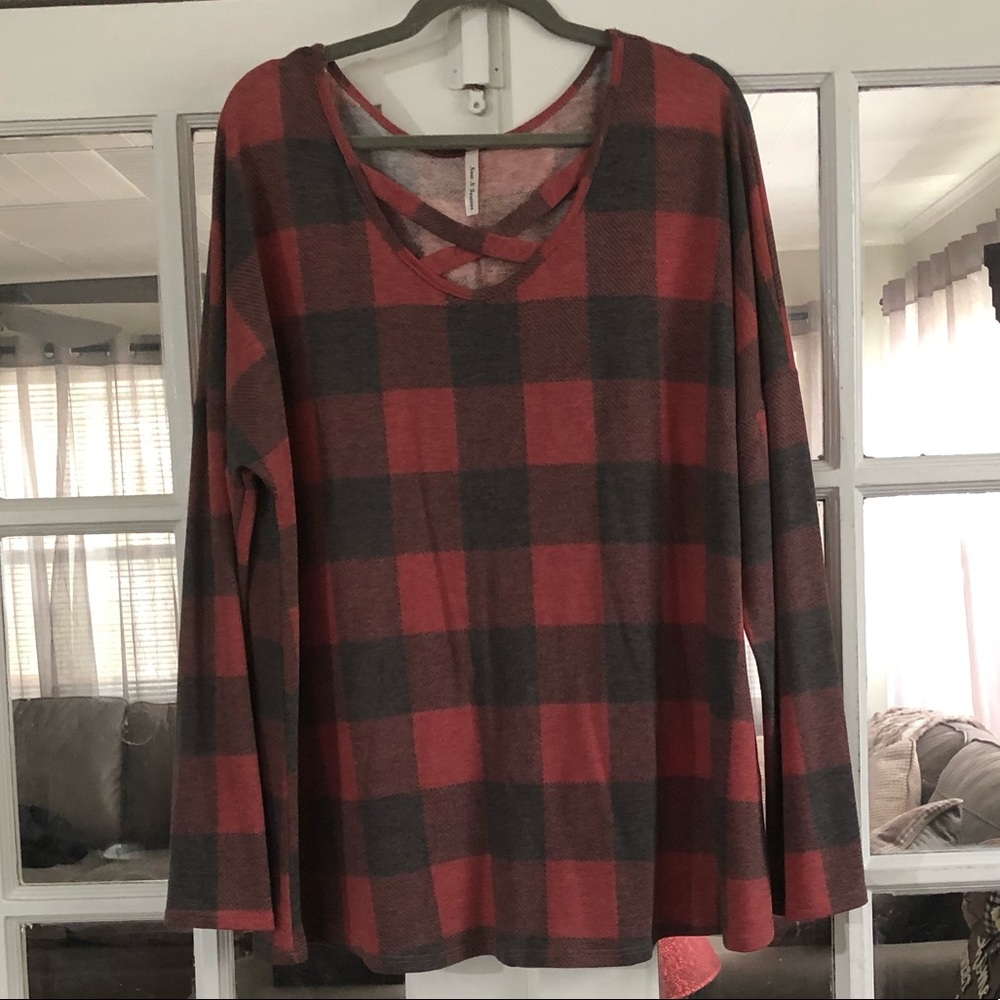 3X Buffalo Check Long sleeves NWOT